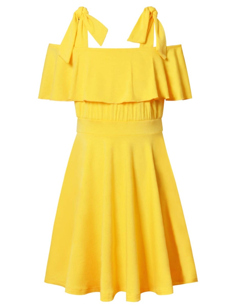 yellow off the shoulder summer dress off the shoulder summer dress Bella Maxi Off-Shoulder Dress Yellow Size XL