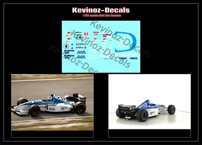 Decals im Maßstab 1:32 für NSR / Scalextric Tyrrell 023 - 2 Versionen