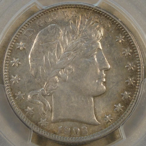 1903 Barber Half Dollar 50c PCGS Certified AU58