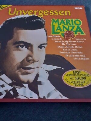 LP MARIO LANZA - Unvergessen - Vinyl LP RCA Victor (1980) sehr guter Zustand