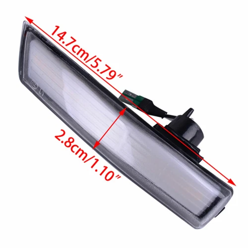 Passenger Side Wing Mirror Light Turn Signal Lamp For 11-18 Ford Focus MK3 MK3.5 - Picture 2 of 3