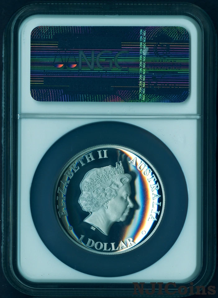 2015 P Australia HIGH RELIEF 1oz Silver Koala $1 Coin NGC PF70 UC ER +COA/BOX  - Image 2 of 4