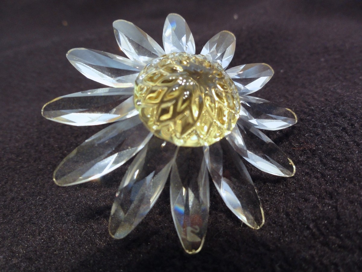 スワロフスキー SWAROVSKI Flower フラワー デイジー Swarovski Crystal Yellow Daisy - Beautiful & Perfect | eBay