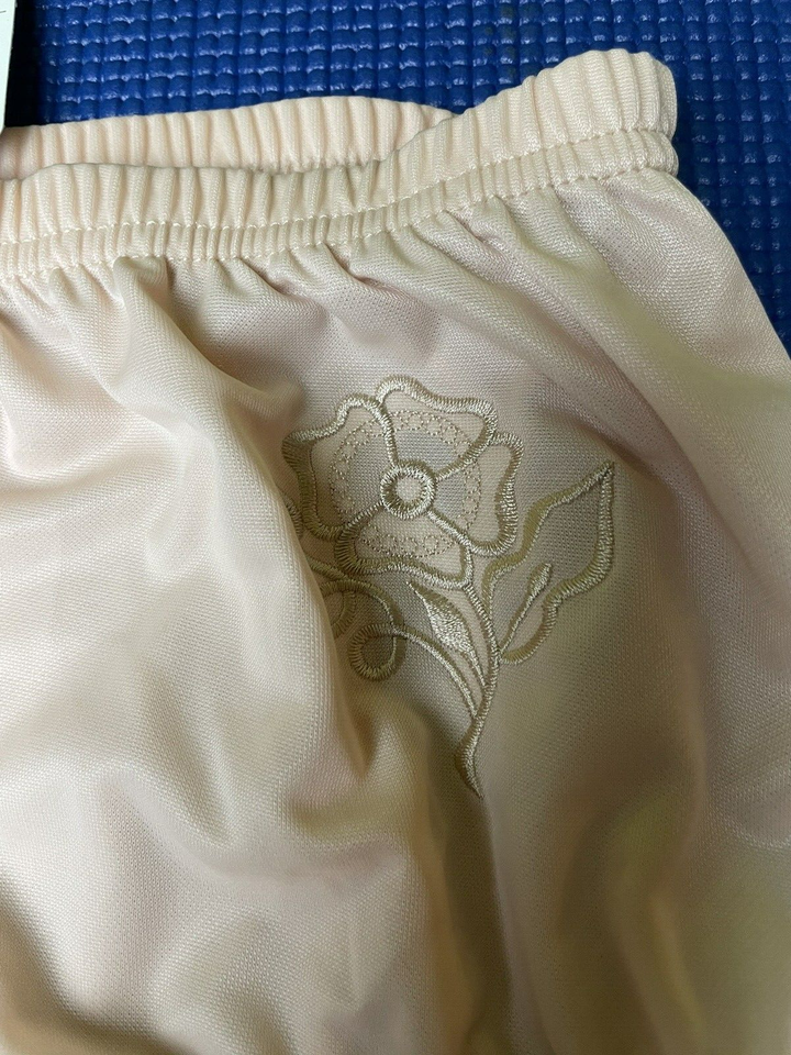 NOS Vintage Rene Rofe Lingerie High Waisted Pantie S/5 Appliqued flower ...