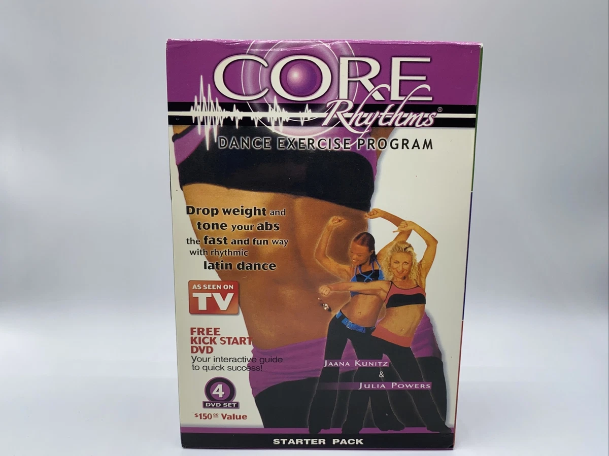 Core Rhythms Dance Exercise Program (4-disc DVD set) Starter Box Set! *Good!*