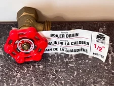 MUELLER B&K | 102-103 | Female Brass Boiler Drain Valve | 1/2" FPT x 3/4" Dual