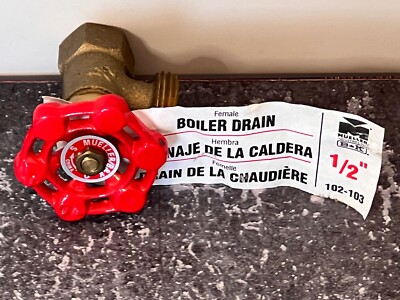 MUELLER B&K | 102-103 | Female Brass Boiler Drain Valve | 1/2'' FPT x 3/4'' Dual