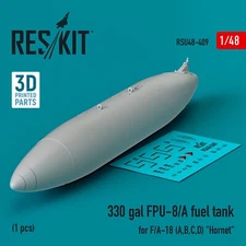 330 Gallon FPU-8/A Fuel Tank F/A-18 1:48 3D Print ResKit RSU48-0409