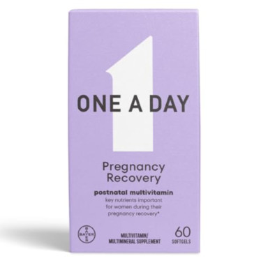 One A Day Pregnancy Recovery Postnatal Multivitamin 60 Softgels Exp 11/25 NEW