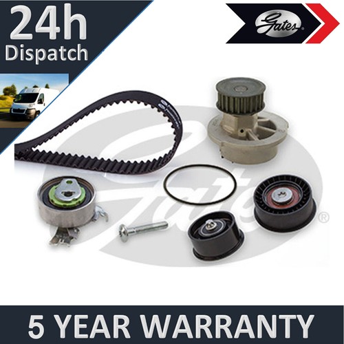 Gates Timing Cam Belt Kit + Water Pump Fits Vauxhall Astra Zafira Corsa
