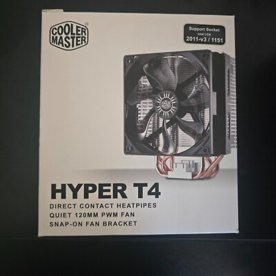 Cooler Master HYPER T4 Rr-t4-18pk-r1 120mm CPU Fan for Intel and AMD Sockets...