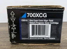 Lexmark 70C0XCG Genuine OEM 700XCG Toner, Cyan Extra High Yield NEW Open Box NOS