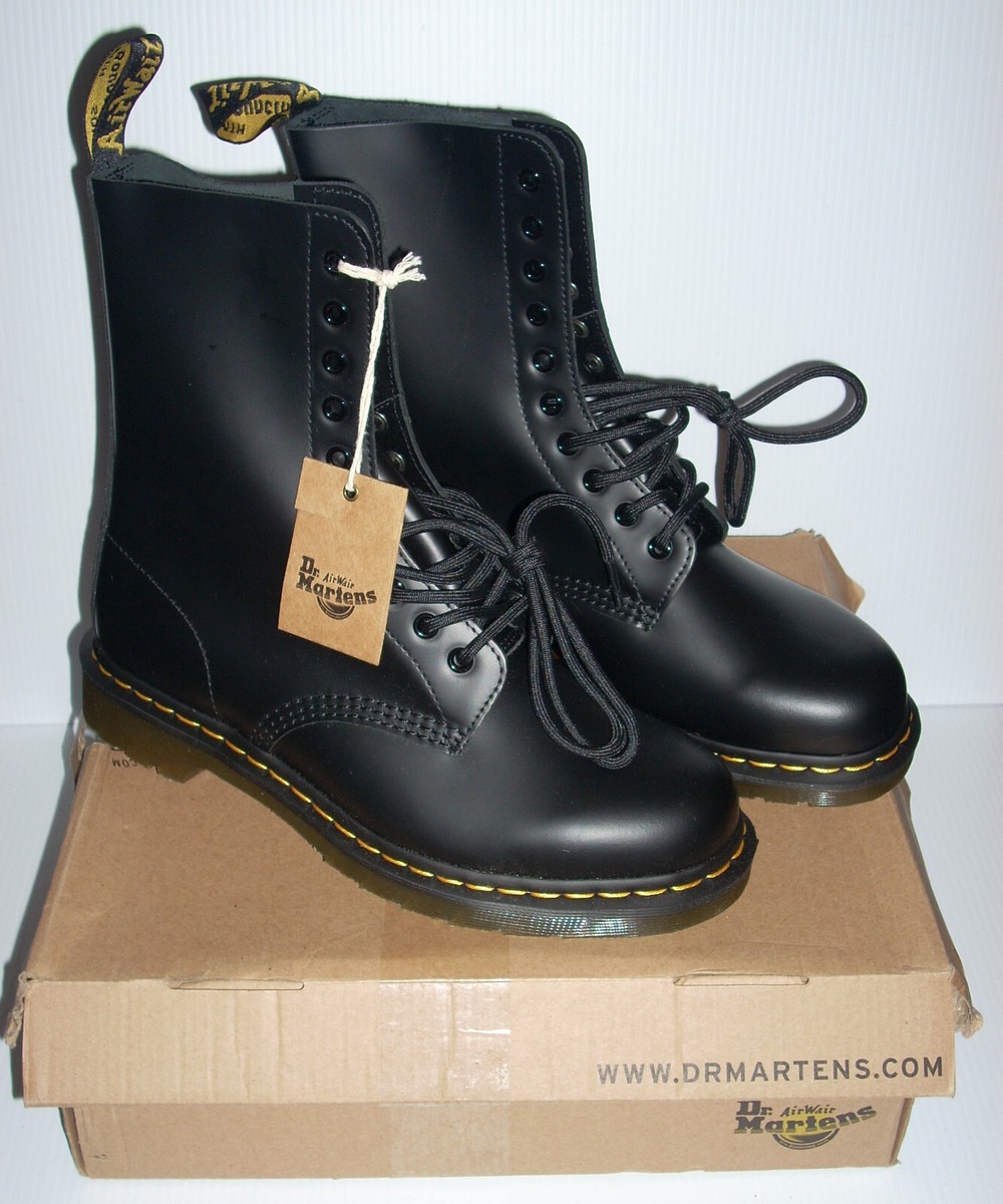 Dr. Martens 1490 Black Smooth USM 9, USL 10, Boots 10-Eye  display picture 1