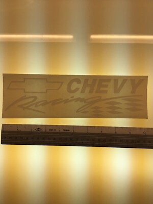 Chevy Racing Flags BIG - WHITE - Vinyl Sticker Decal - Y7-2.772 | eBay