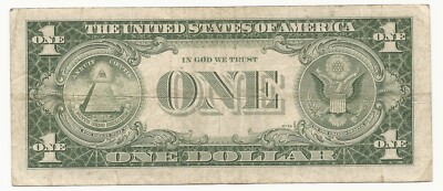 1935-G $1 Dollar Bill Silver Certificate Note VG/FINE IN GOD WE