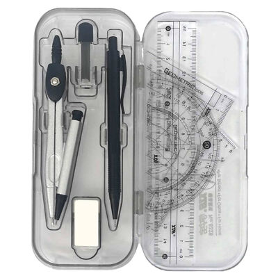 Compass and Protractor Set 10X Math Geometry Kit Protractor Kit for School