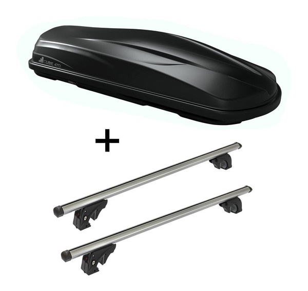 Dachbox CUBE470 + DachträGer VDPLION1 FüR FüR Toyota Corolla Kombi E120 5TüRer 0-image