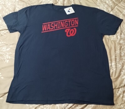 MLB Washington Nationals T-Shirt Men's XXL Navy Blue Brand New