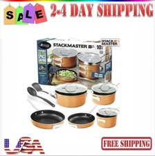 Gotham Steel 10 Piece Ultra Nonstick Ceramic Pots & Pans Kitchen Cookware Set