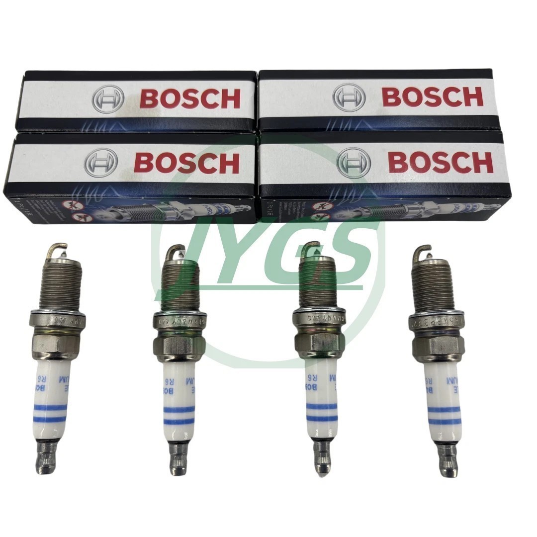4X Bosch OEM Double Platinum Spark Plugs 06H905601A Set FR5KPP332S for VW AUDI
