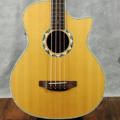 Electric Acoustic Bass Guitar Crafter GAB24S Natural Good