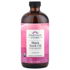 Heritage Store Heritage Store Black Seed Oil 16 fl oz 480 ml Organic