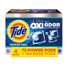 Tide Power PODS  Ultra OXI Laundry Detergent Pacs, 72 ct.