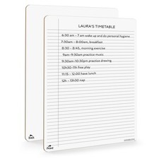 Dry Erase Notebook College Ruled Lined Board 9"x12" Reusable Lined Erasable R...