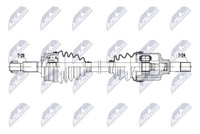 NTY Antriebswelle NPW-PE-131 FüR Peugeot