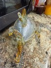 figurine is a hand-blown Murano-style art glass fish featuring a clear, spherica — photo 4