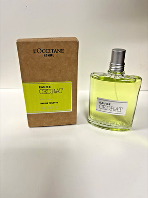 L'OCCITANE HOMME EAU DE CEDRAT EAU DE TOILETTE SPRAY 75 ML/2.5 FL.OZ. NIB