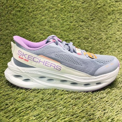 Skechers Max Cushioning Glide-Step Womens Size 5.5 Blue Running Shoes Sneakers