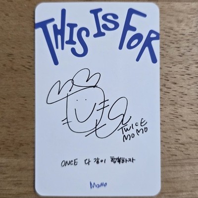 Momo Official Photocard Twice 4th Album This Is For Genuine Kpop