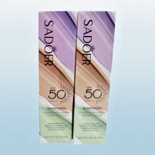 SADOER SUNSCREEN SPF50+ CONCEALER CREAM THREE COLOUR 1.41 OZ EXP: 2028 LOT OF 2