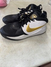 Nike Boys Team Hustle D9 AQ4224-004 Black Basketball Shoes Sneakers Size 5Y Boys