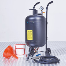 Datona  Mobiles Sandstrahlger&auml;t 45 Liter + 100 kg feinem Strahl+tel Schutzmaske