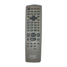 Sharp RRMCGA053WJSA VCR DVD Player Remote Control - Tested Works