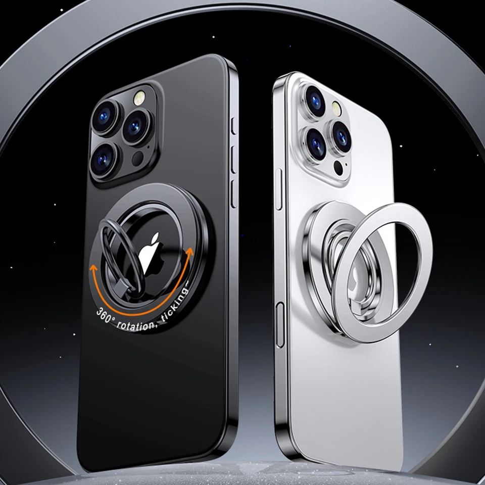 Soporte magnético para anillo de dedo con rotación 360° para iPhone 16 15 14 13 Pro Max Plus Foto 2 de 4