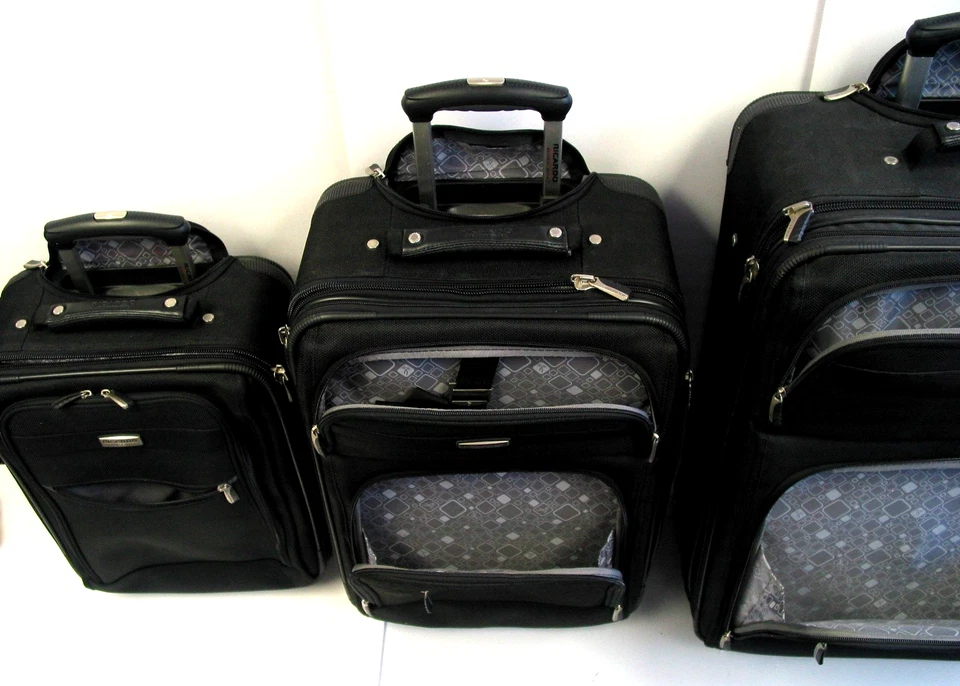 Juego de equipaje de 3 piezas Ricardo Beverly Hills Rolling Softside, OA ~28" x12" x17" Foto 4 de 4