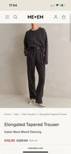 Me Em Wool Blend Trouser 12 New Similar