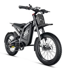 Electric Dirt Bike 25'' Fat Tire Off-Road 48V 32Ah 3000W 40MPH Mountain Ebike