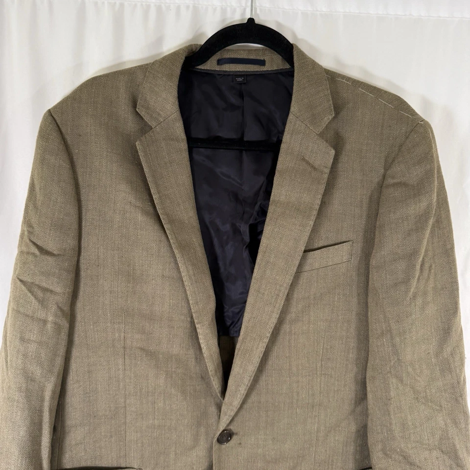 Nuevo J. Blazer Crew Ludlow de lino de seda para hombre 40 bolsillos interiores dorados A1761 Foto 2 de 4
