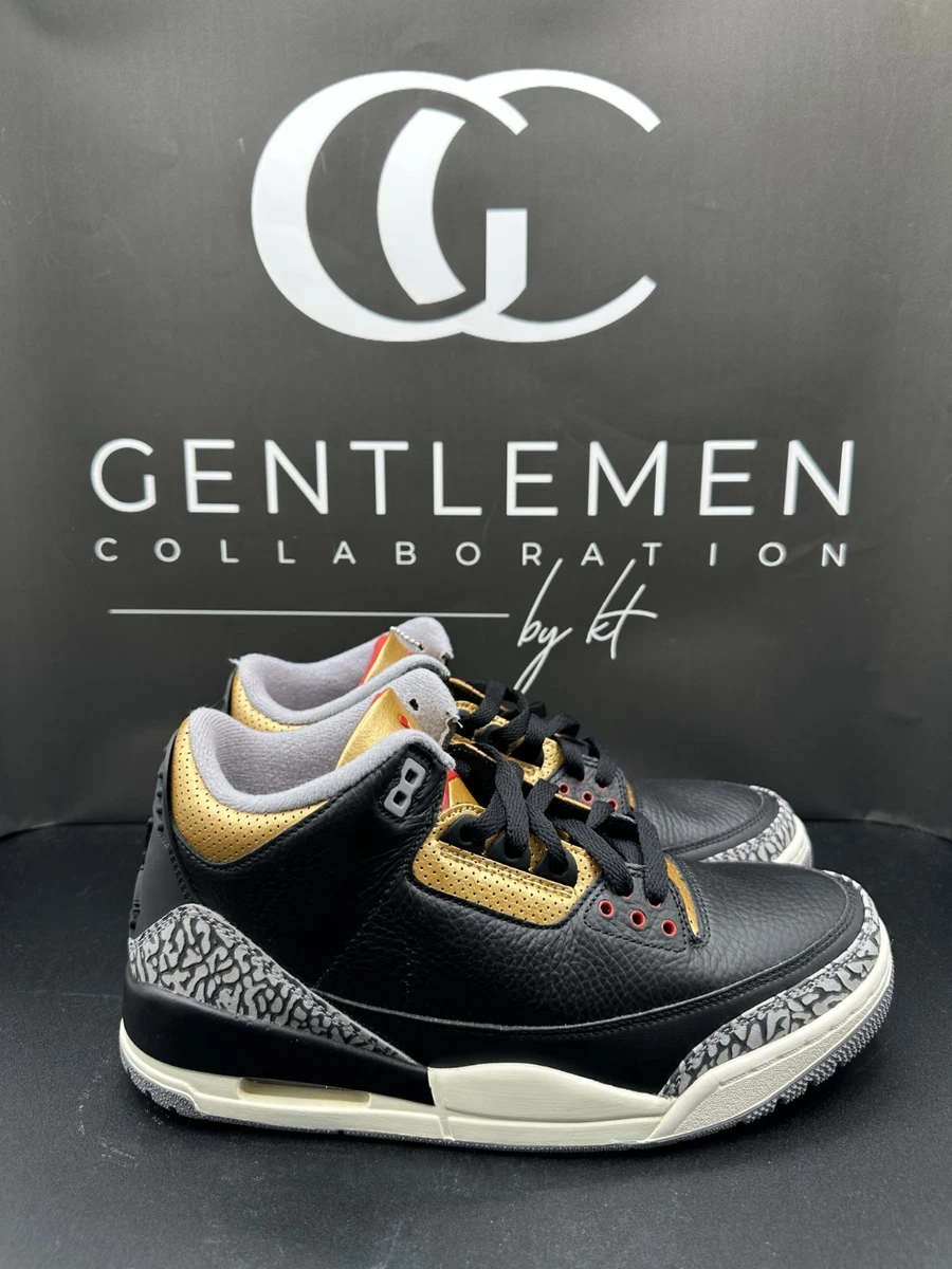 Jordan 3 Retro Mid Black Gold W | eBay