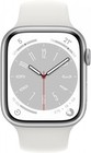 Apple Watch Series 8 GPS 41mm Smartwatch Silber Sportarmband Weiss