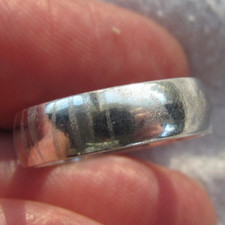Vintage Sterling Silver 5mm Wide Stack Eternity Band Ring Size 6
