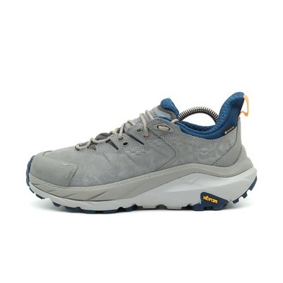 Hoka One Herren Kaha 2 Low GTX Schuhe Grau/Blau Vibram-Sohle Wanderschuhe EU 40