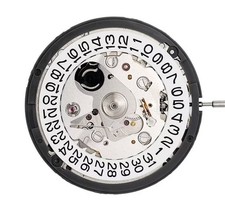 NEW TMI NH35A Automatic Watch Movement With Stem Date at 3 White Disc
