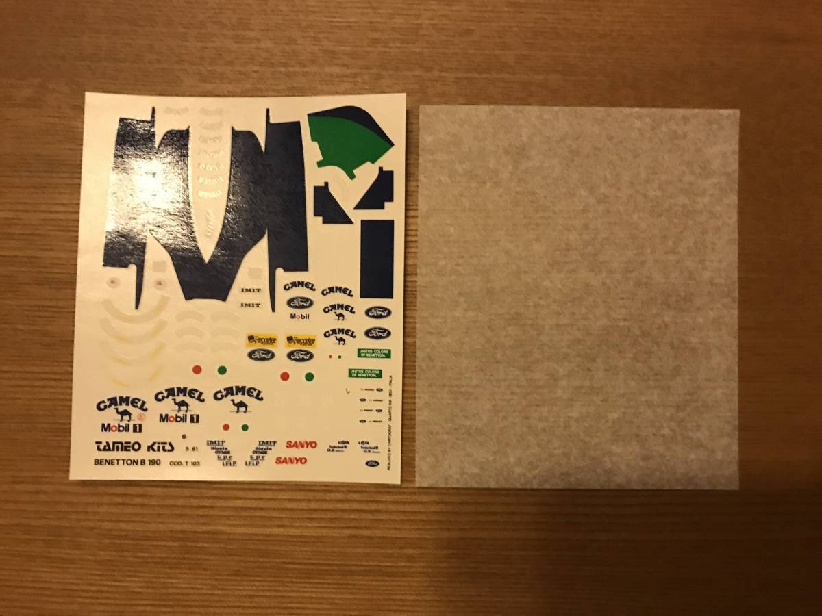 Tameo 1/43 Benetton B190B F1 Model NPique 1991 US GP 3rd Tameo 1/43 Benetton B190B F1 Model NPique 1991 US GP 3rd