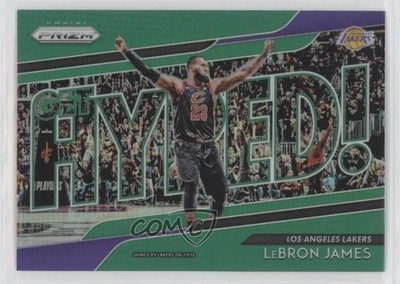 2018-19 Panini Prizm Get Hyped! Green Prizm LeBron James #4 d4v
