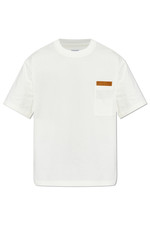 BOTTEGA VENETA 950 Chalk Pima Cotton T-shirt New And Authentic